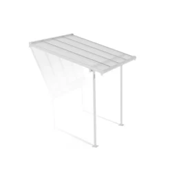 Sierra Pergola Addossata in Alluminio 2.3X2.3 m Bianco-Canopia New