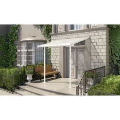 Sierra Pergola Addossata in Alluminio 2.3X2.3 m Bianco-Canopia New