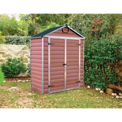 Skylight Casetta Da Giardino in Policarbonato 90X185X217 cm Ambra-Canopia Hot