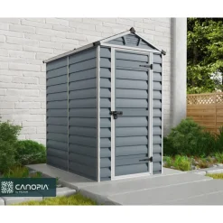 Skylight Casetta Da Giardino in Policarbonato 176X120X203 cm Grigio-Canopia Best