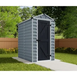 Skylight Casetta Da Giardino in Policarbonato 176X120X203 cm Grigio Deco-Canopia Sale