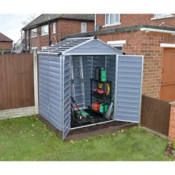 Skylight Casetta Da Giardino in Policarbonato 154X185X217 cm Grigio-Canopia Discount