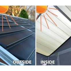 Skylight Casetta Da Giardino in Policarbonato 154X185X217 cm Grigio-Canopia Discount