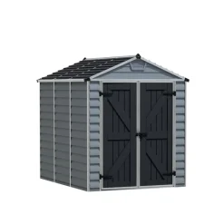 Skylight Casetta Da Giardino in Policarbonato 229X185X217 cm Grigio Deco-Canopia New