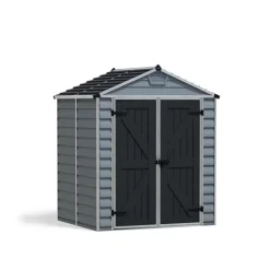 Skylight Casetta Da Giardino in Policarbonato 154X185X217 cm Grigio Deco-Canopia Hot