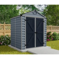 Skylight Casetta Da Giardino in Policarbonato 154X185X217 cm Grigio Deco-Canopia Hot