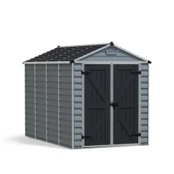 Skylight Casetta Da Giardino in Policarbonato 303X185X217 cm Grigio Deco-Canopia New