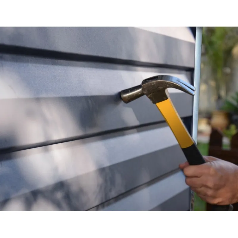 Skylight Casetta Da Giardino in Policarbonato 303X185X217 cm Grigio Deco-Canopia New