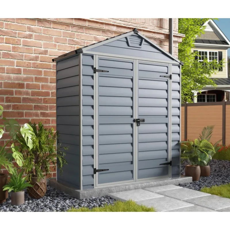 Skylight Casetta Da Giardino in Policarbonato 90X185X217 cm Grigio-Canopia Online