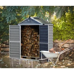 Skylight Casetta Da Giardino in Policarbonato 90X185X217 cm Grigio-Canopia Online