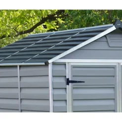 Skylight Casetta Da Giardino in Policarbonato 90X185X217 cm Grigio-Canopia Online