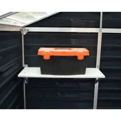 Skylight Casetta Da Giardino in Policarbonato 90X185X217 cm Grigio Scuro-Canopia Discount