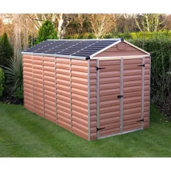 Skylight Casetta Da Giardino in Policarbonato 378X185X217 cm Ambra-Canopia Best