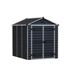 Skylight Casetta Da Giardino in Policarbonato 229X185X217 cm Grigio Scuro-Canopia Online