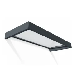 Sophia Pensilina Da Esterno 215X95 cm - Struttura Grigia Pannello Trasparente-Canopia Online