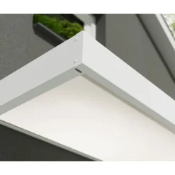 Sophia Pensilina Da Esterno 160X95 cm - Struttura Bianca Pannelli Opal Bianco-Canopia Outlet