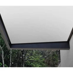 Sophia Pensilina Da Esterno 160X95 cm - Struttura Grigia Pannelli Opal Bianco-Canopia Outlet