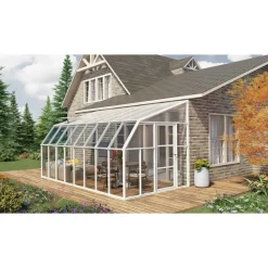 Sun Room Veranda in Policarbonato 2.7X5 m Bianco-Canopia Outlet
