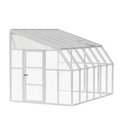 Sun Room Veranda in Policarbonato 2.7X3.8 m Bianco-Canopia Outlet