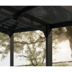 Sydney Carport in Alluminio 3 X 6 m Nero-Canopia Sale