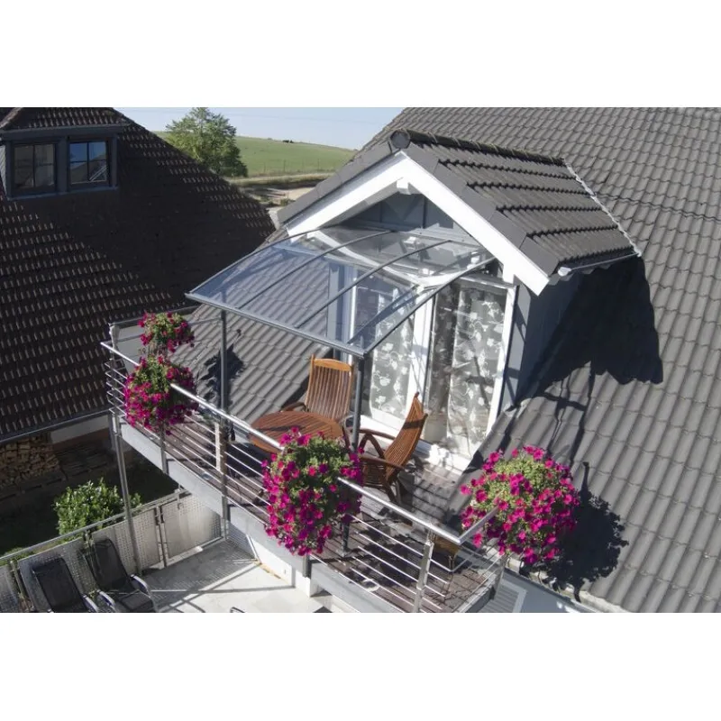 Vega Pensilina Da Esterno 200X200X252 cm Trasparente-Canopia Hot