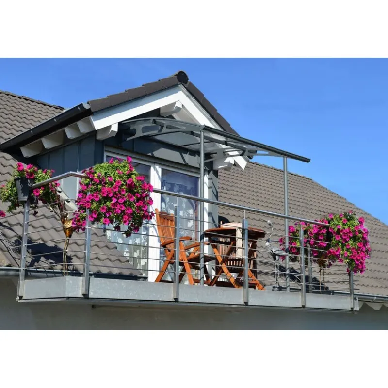 Vega Pensilina Da Esterno 200X200X252 cm Trasparente-Canopia Hot