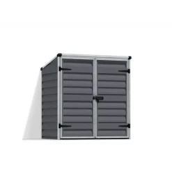 Voyager Casetta Da Giardino in Policarbonato 139X90X146 cm Grigio-Canopia
