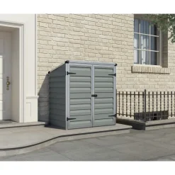 Voyager Casetta Da Giardino in Policarbonato 139X90X146 cm Grigio-Canopia