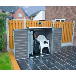 Voyager Casetta Da Giardino in Policarbonato 139X90X146 cm Grigio-Canopia