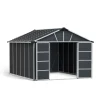 Yukon Casetta Da Giardino in Policarbonato 395X332X252 cm Grigio-Canopia Discount