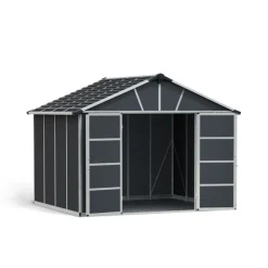 Yukon Casetta Da Giardino in Policarbonato 271X332X252 cm Grigio Pavimento Incluso-Canopia Hot