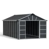 Yukon Casetta Da Giardino in Policarbonato 519X332X252 cm Grigio Pavimento Incluso-Canopia New