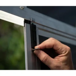 Yukon Casetta Da Giardino in Policarbonato 519X332X252 cm Grigio Pavimento Incluso-Canopia New