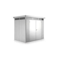 Casetta da Giardino in Metallo HIGHLINE 1 con Porta a Due Battenti-Biohort New