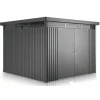 Casetta da Giardino in Metallo HIGHLINE 5 con Porta a Due Battenti-Biohort