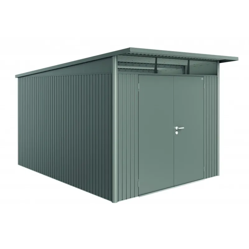 Casetta da Giardino in Metallo AVANTGARDE A8 con Porta a Due Battenti-Biohort