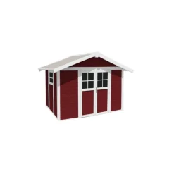 Casetta da Giardino in Resina DECO 7 RED-Grosfillex Hot