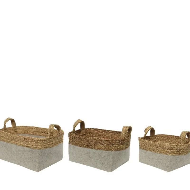 Cestino in feltro Medium 34 cm. Pezzo Singolo-Kaemingk Online