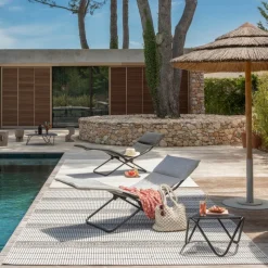 Chaise Longue BAYANNE LFM5268 Granite-LaFuma Discount