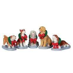 Christmas Pooch Set of 5 Cod. 32138-Lemax Outlet