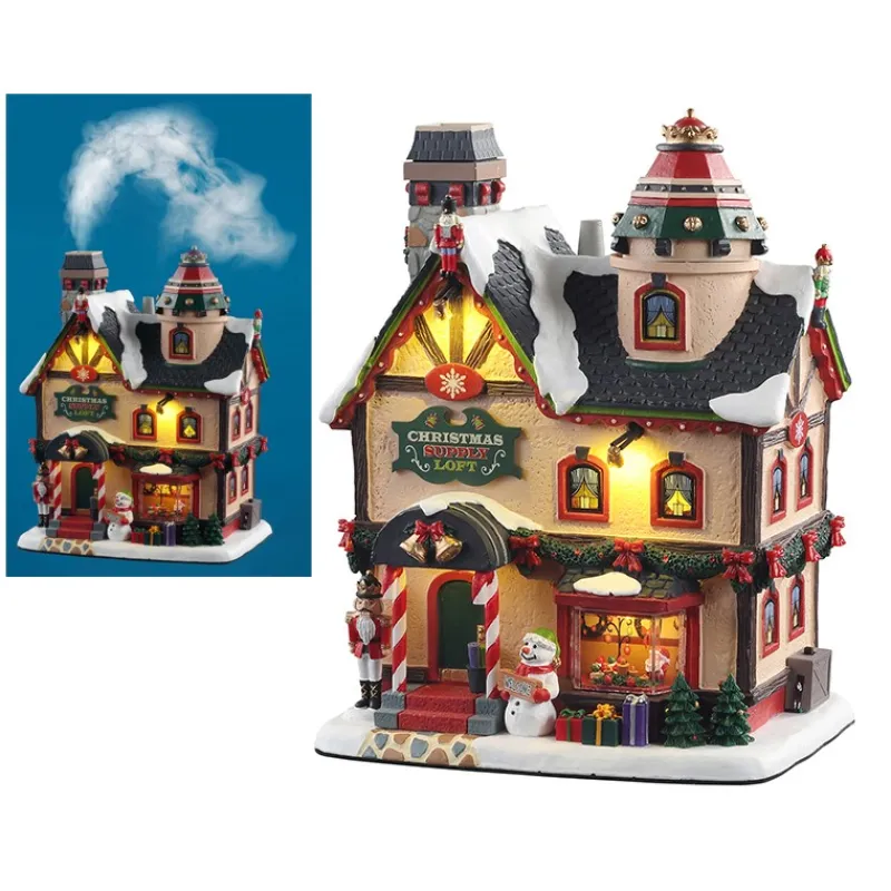 Christmas Supply Loft Effetto Fumo con Alimentatore 4.5V Cod. 15741-Lemax