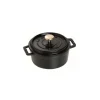Cocotte 22 cm Nera in Ghisa-Staub Sale