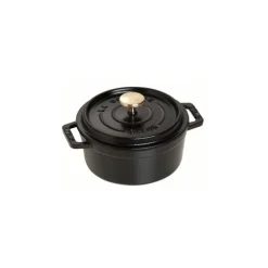 Cocotte 10 cm Nera in Ghisa-Staub