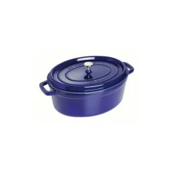 Cocotte Ovale 31 cm Blu Scura in Ghisa-Staub Best