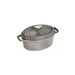 Cocotte Ovale 37 cm Grigia Graphite in Ghisa-Staub Hot