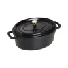 Cocotte Ovale 31 cm Nera in Ghisa-Staub Hot