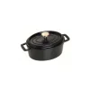 Cocotte Ovale 27 cm Nera in Ghisa-Staub Sale