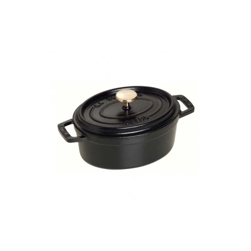 Cocotte Ovale 41 cm Nera in Ghisa-Staub Outlet