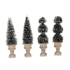 Cone-Shaped & Sculpted Topiaries Set of 4 Cod. 34965-Lemax New