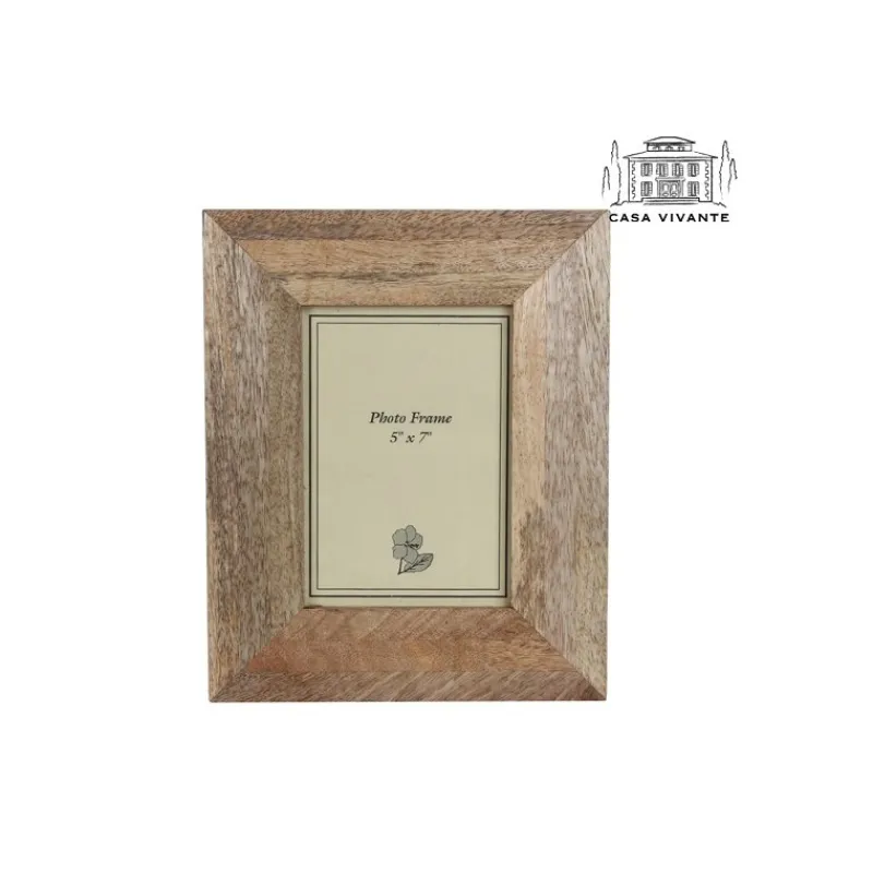 Cornice Portafoto In Legno Grezzo-Edelman